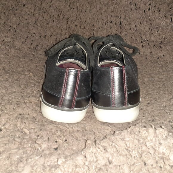 FITFLOP-Supertone Sneaker-Metallic Pewter Leather-LaceUp-Sz 6-Excellent - Picture 6 of 8